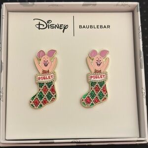 Baublebar X Disney Piglet Christmas Earrings